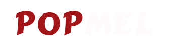 popmel white logo